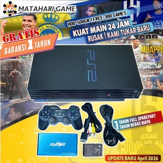 PS2 SONY Fat HDD 160GB | 120GB | 500GB - Gratis Garansi 1Tahun