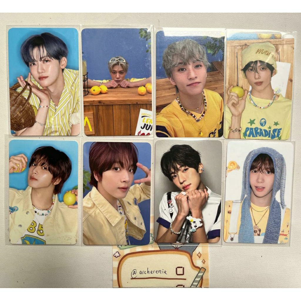 || Photocard OFFICIAL Nct Dream Wish || Pc Mark Jeno Jaemin Haechan Jisung Sion Ryo สินค้าการ์ดสะสมฤ