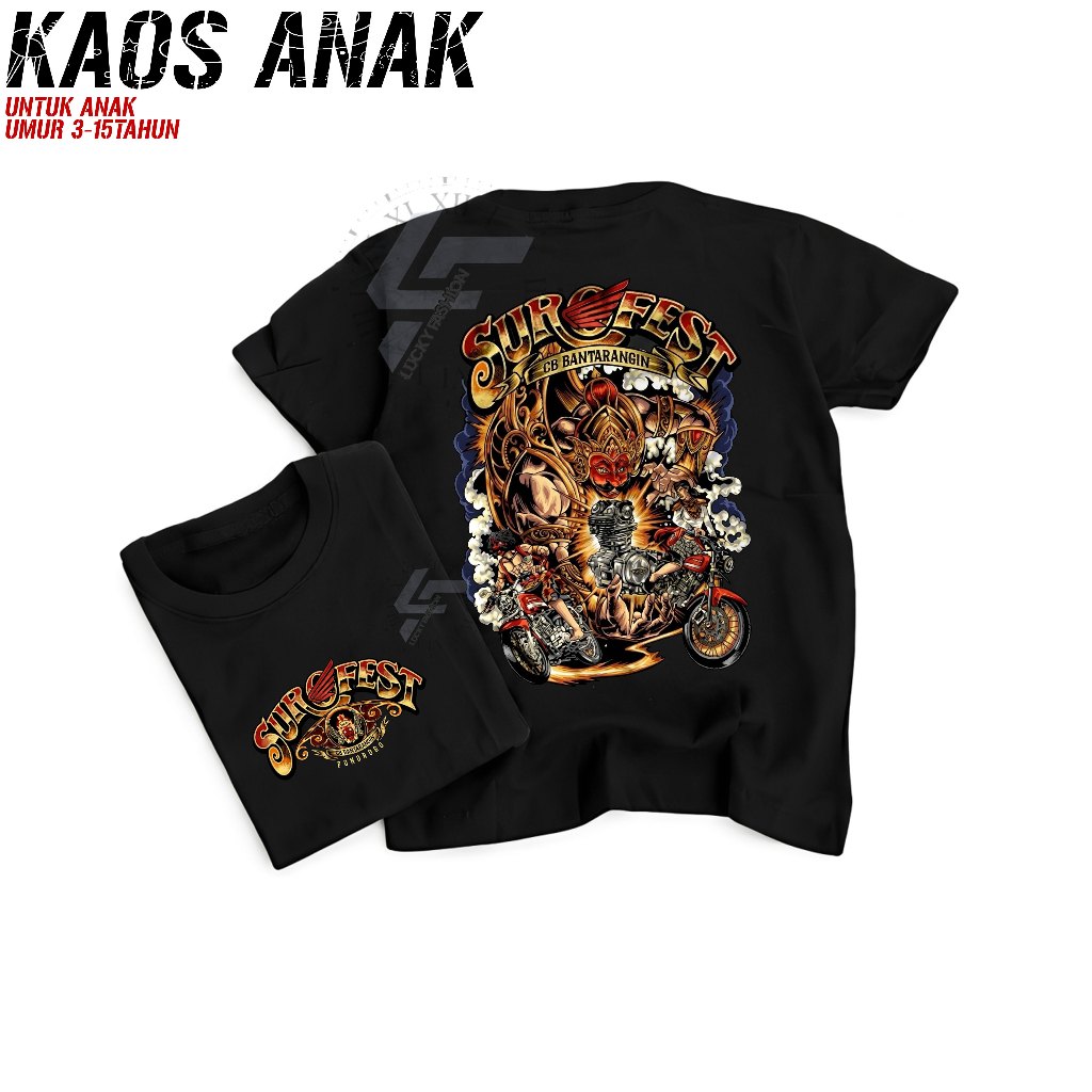 เสื้อยืดต้นฉบับ CB BANRALAIN PONOROGO SUROFEST EVENT CHILDRENS 20 JUNE 2026
