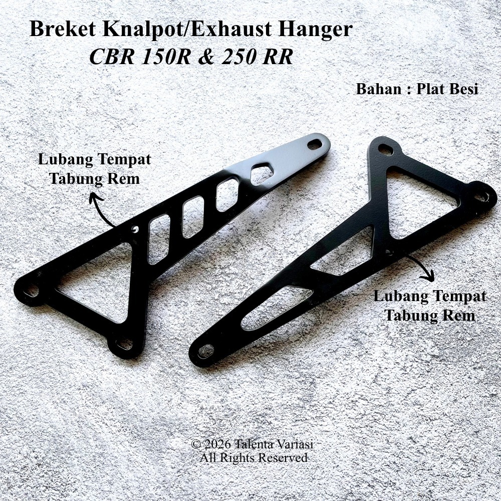 GANTUNGAN Racing Exhaust Hanger สําหรับ Honda CBR 250RR CBR 150R ท่อไอเสียทําจากแผ่นเหล็ก