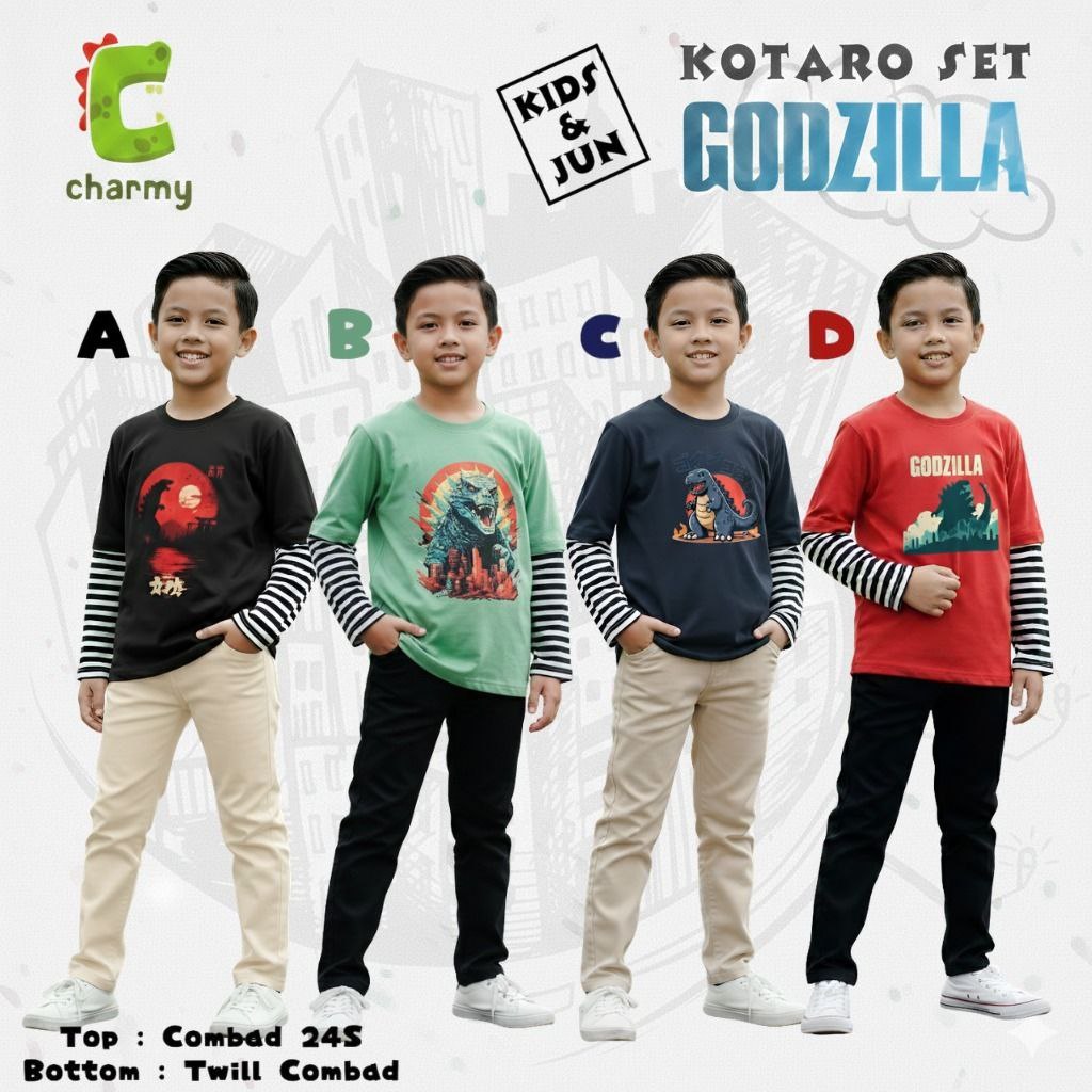 SET KOTARO GODZILLA BY CHARMY (3637)