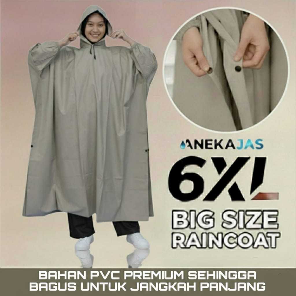 6XL WATERPROOF PREMIUM PVC MATRIAL PANTS PONCHO/SUPER JUMBO 6XL RAINCOAT