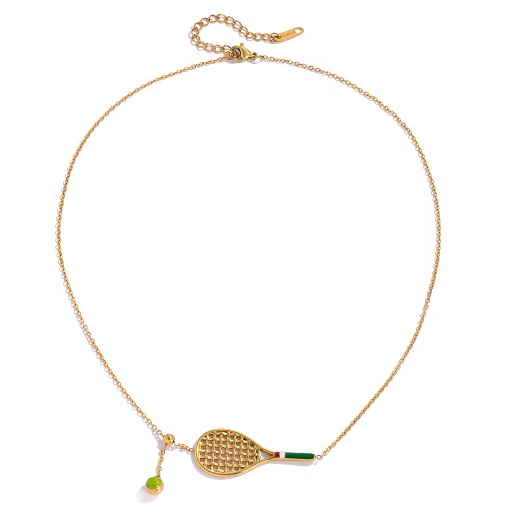 สร้อยคอเทนนิส Griselda - สแตนเลส (เคลือบ PVD ทองแท้ 18K)