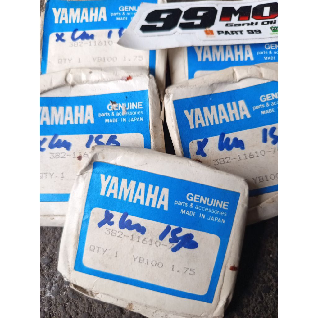 แหวนลูกสูบ 382 yamaha yb100 yb 100 โอเวอร์ไซส์ ไซส์ 175