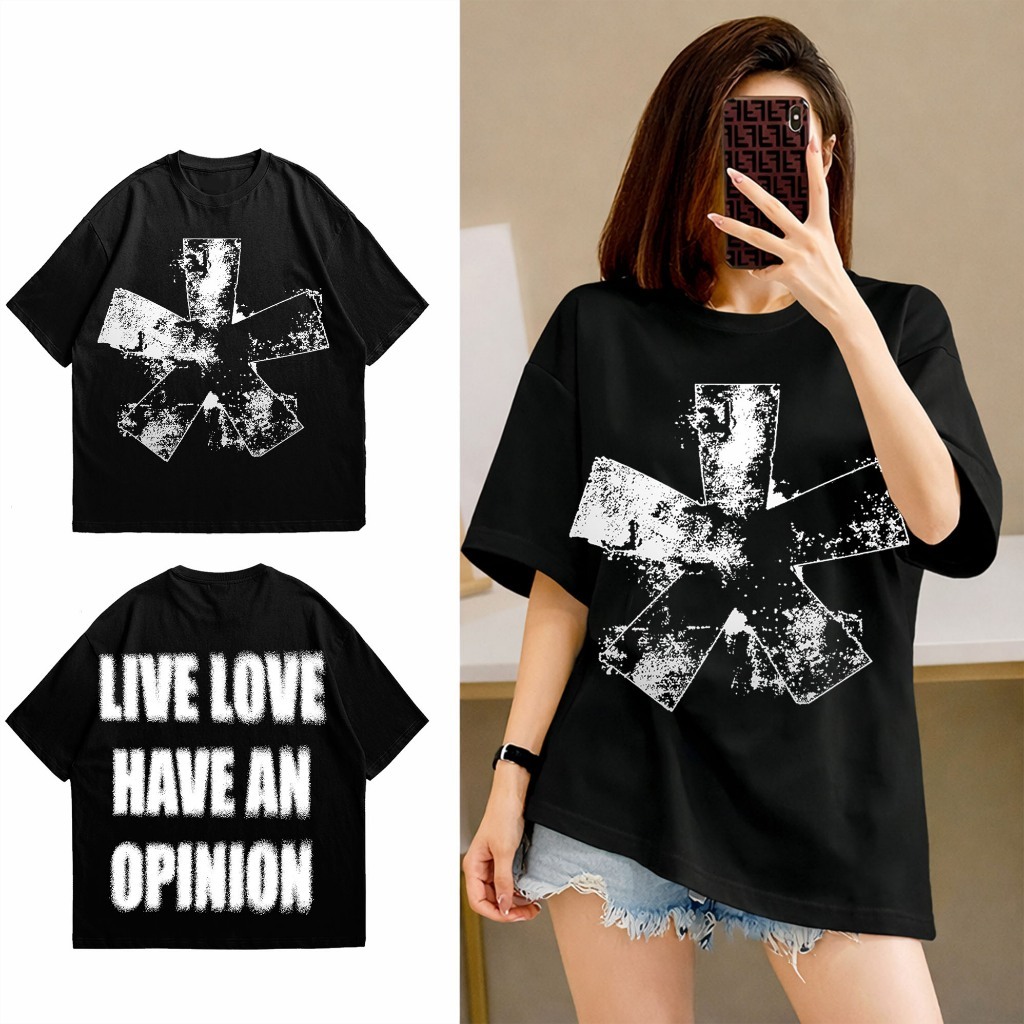 เสื้อยืดแขนสั้นโอเวอร์ไซส์ผู้หญิง | เสื้อสตรีจัมโบ้ - Hectic