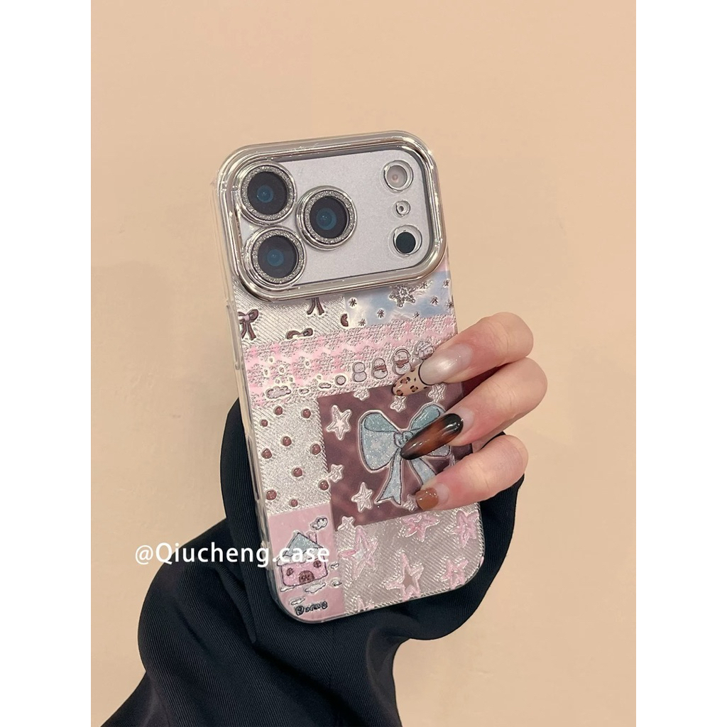 เคส iphone 17 เคสริบบิ้นสีน้ําเงิน iphone 17 เคส iphone 17 Pro เคส iphone 17 Promax ปลอก iphone CSK0