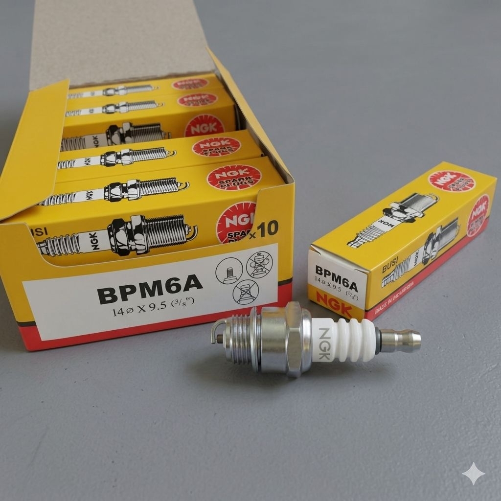 หัวเทียน MESIN BPM6A (เครื่องตัดหญ้า 2 จังหวะ)