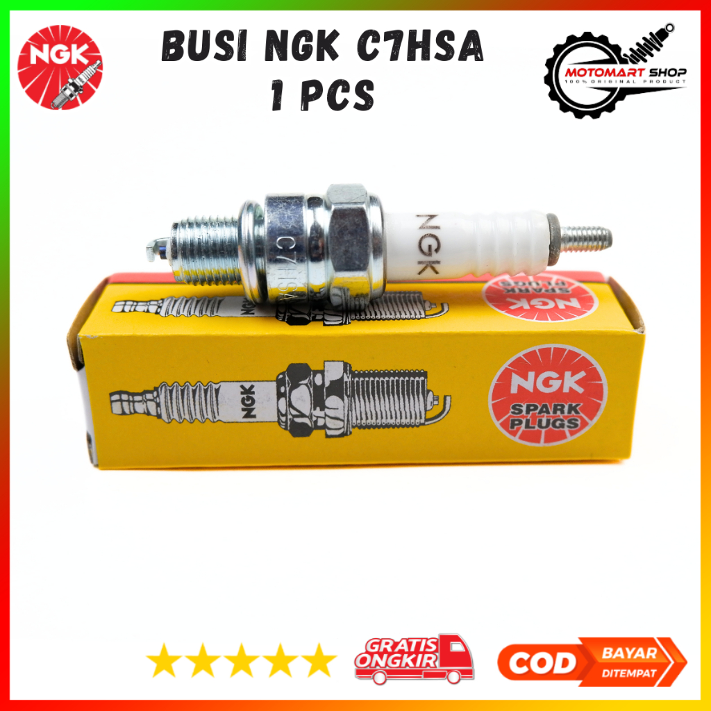 หัวเทียน NGK C7HSA แท้ / Original Supra - Grand - Mio Motorcycle Spark Plug - NGK