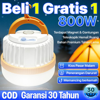 [Garansi 30 tahun] Lampu darurat LED Bola lampu gantung yang dapat diisi ulang , magnetis, dapat digantung, tahan air dan multi-fungsi lainnya