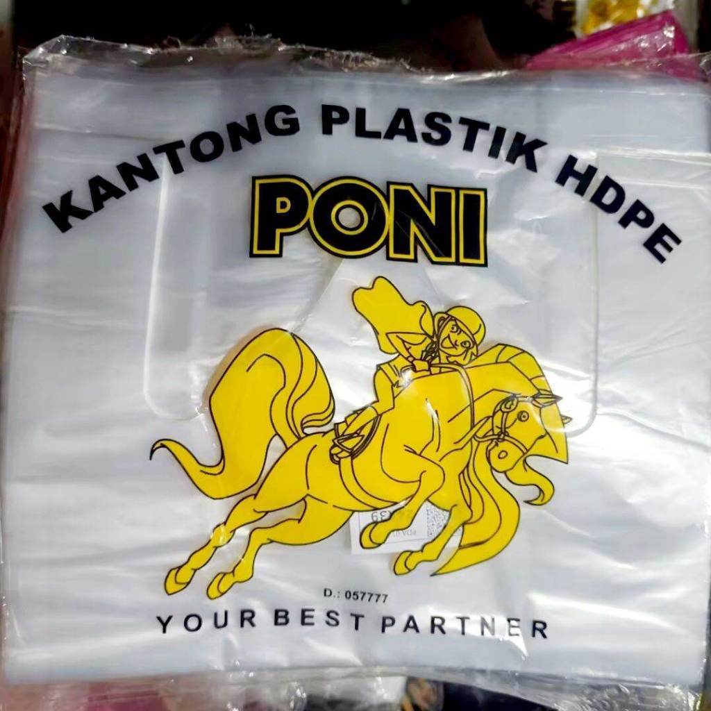 ถุงพลาสติก Hd Pony ใส 110 กรัม