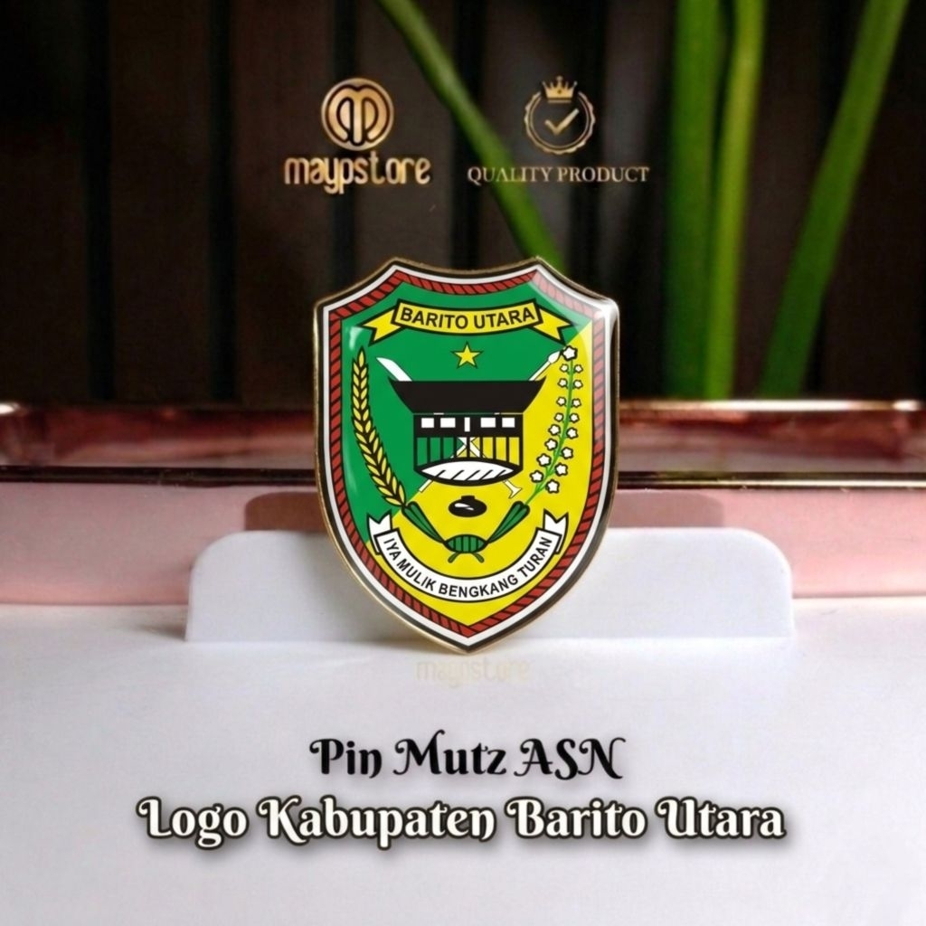 สัญลักษณ์ Pin Mutuz ASN ของ North Barito Regency | เข็มโลโก้สมาชิก North Barito