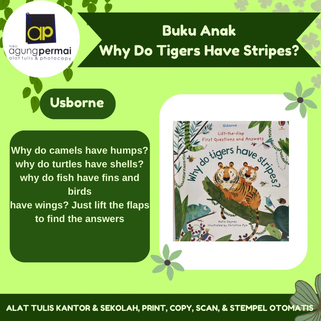 Why Do Tigers Have Stripes หนังสือเด็ก?