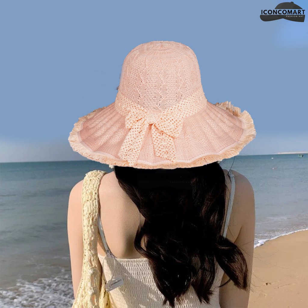 MATAHARI BUCKET RUFFLE HAT TASSEL BEACH HAT / SUN PROTECTION BEACH HAT / หมวกฤดูร้อน - DY-1130-1150