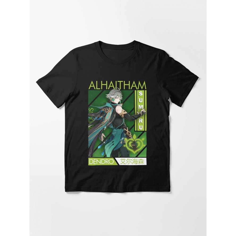 เสื้อยืดเกม Alhaitham เสื้อยืด Genshin Impac Essential