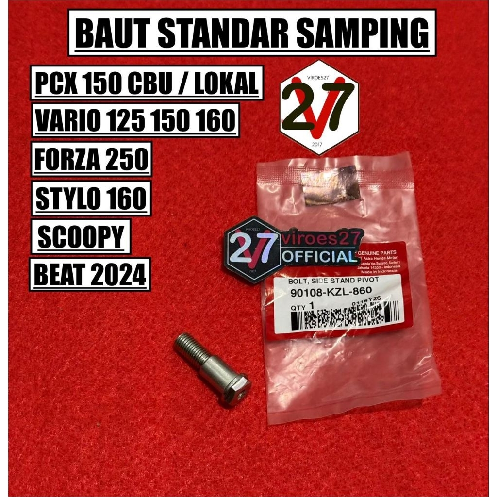 BOLT SIDE STANDARD HONDA VARIO BEAT SCOOPY FORZA STYLO 90108KZL860