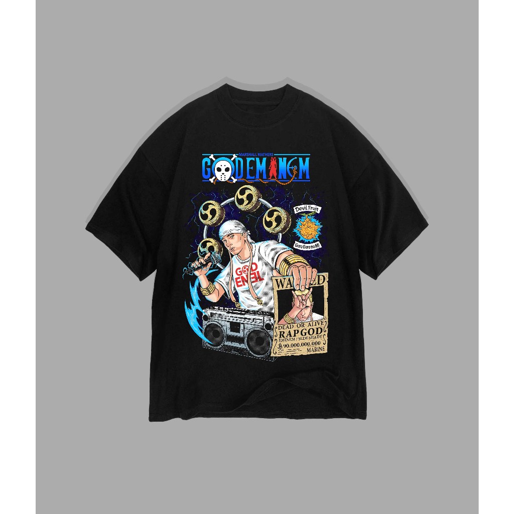 Eminem Spoof One Piece God Eminem Rap God เสื้อยืด