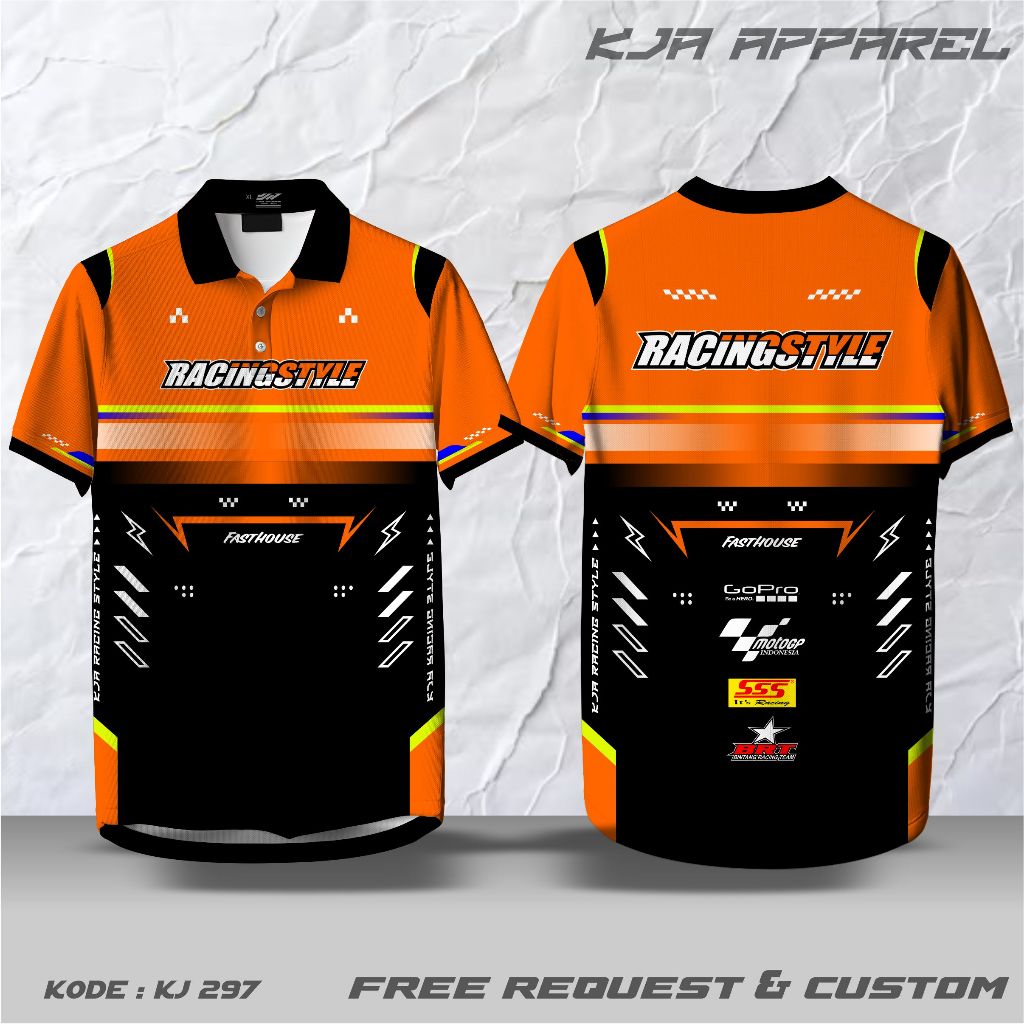 CUSTOM RACING JERSEY, REQUEST POLO COLLAR BUTTON V-NECK COLLAR O-NECK COLLAR, UNIT เสื้อยืด, FULLPRI