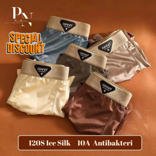 PriaNyaman [3/5PCS] Celana Dalam Pria Adem dan Lembut Anti Bacteri Premium Boxer Seamless