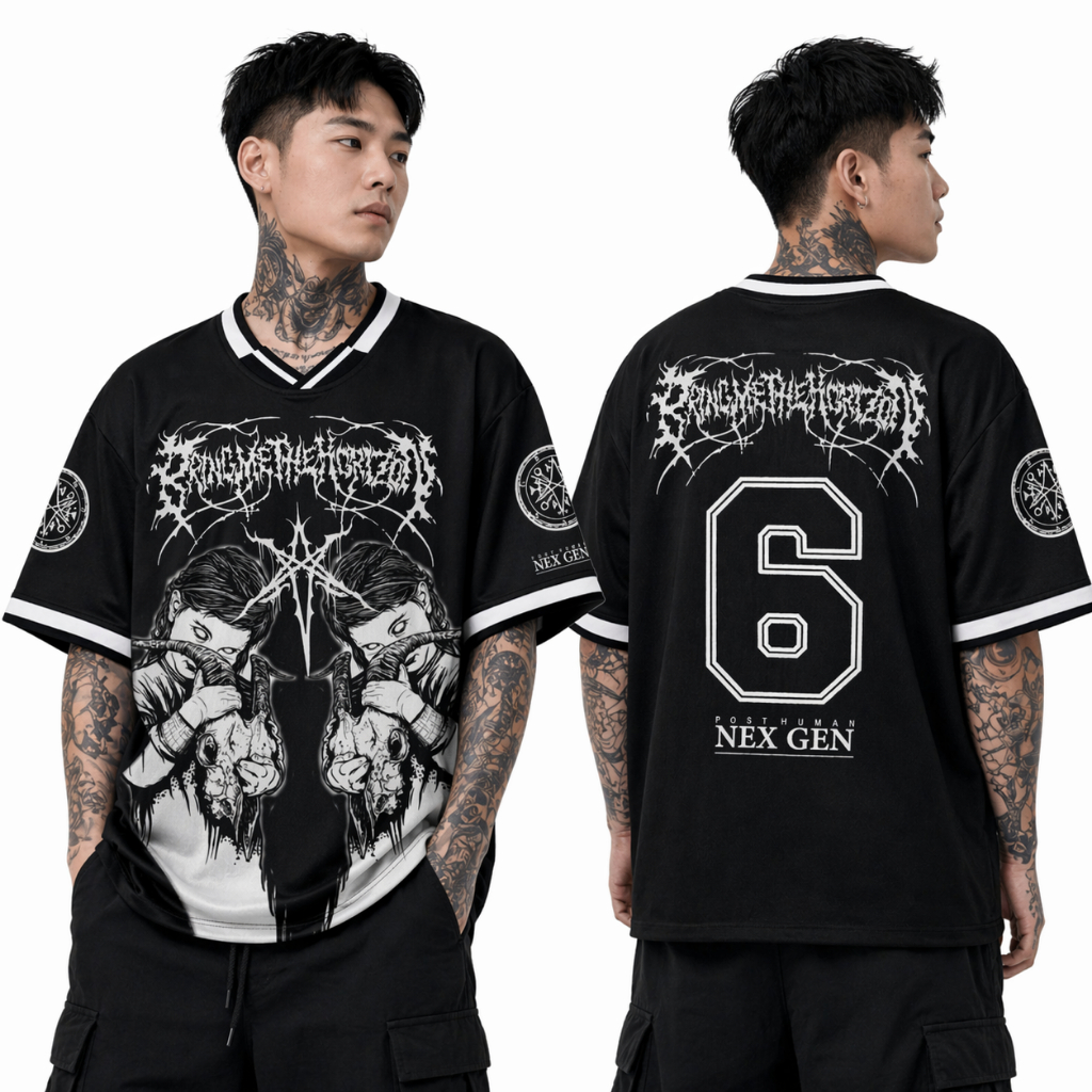BRING ME HORIZON NEX GEN BAND JERSEY คุณภาพสูงชื่อเสียงไม่ FADE OVER SIZE