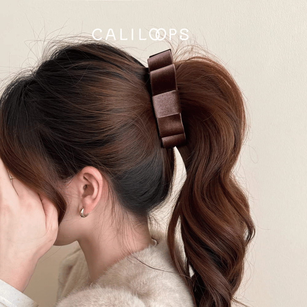 Caliloops Banana Hair Clip Banana Clip Velvet Ribbon Jedai Accessories Women Korean Style Marvis