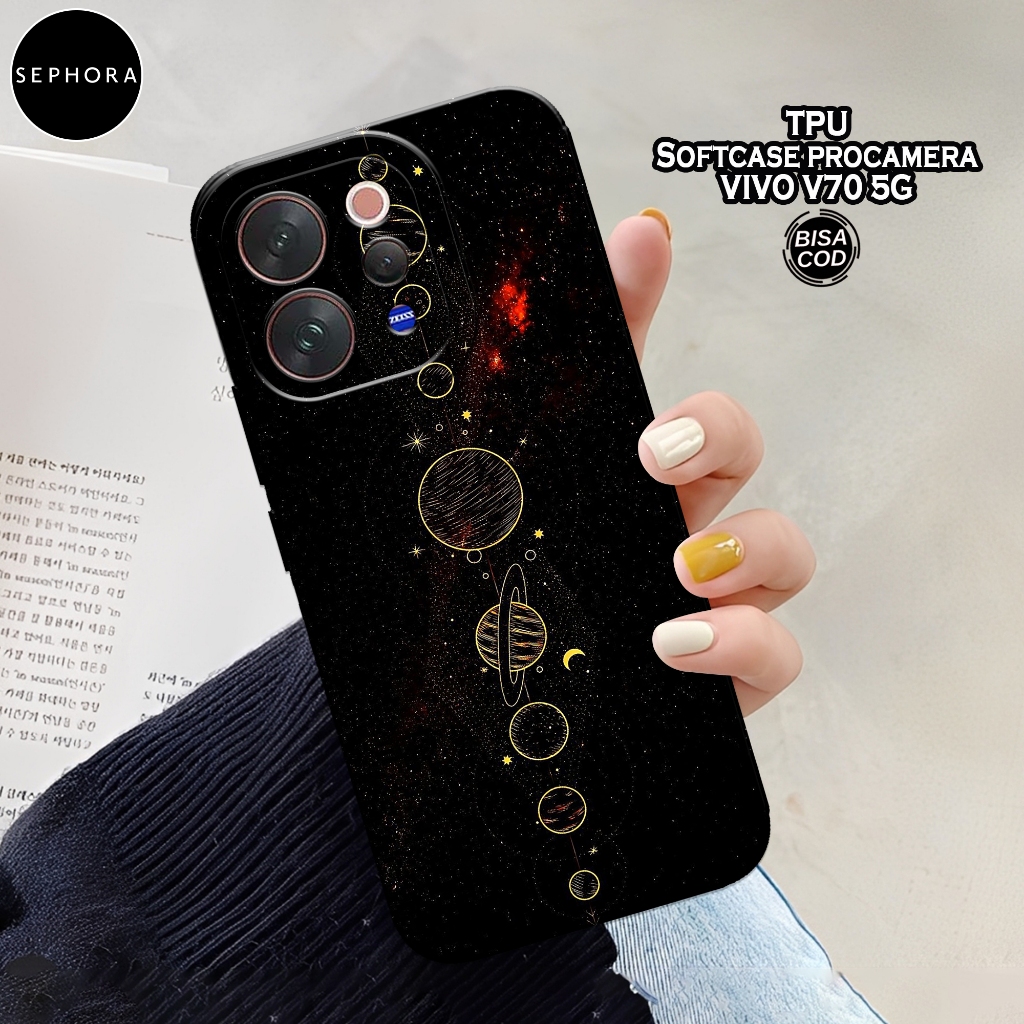 เคส HP ล่าสุด VIVO V70 5G 2026 - เคส Fashion Planet - เคส VIVO V70 5G 2026 Softcase - เคสกล้อง Pro -
