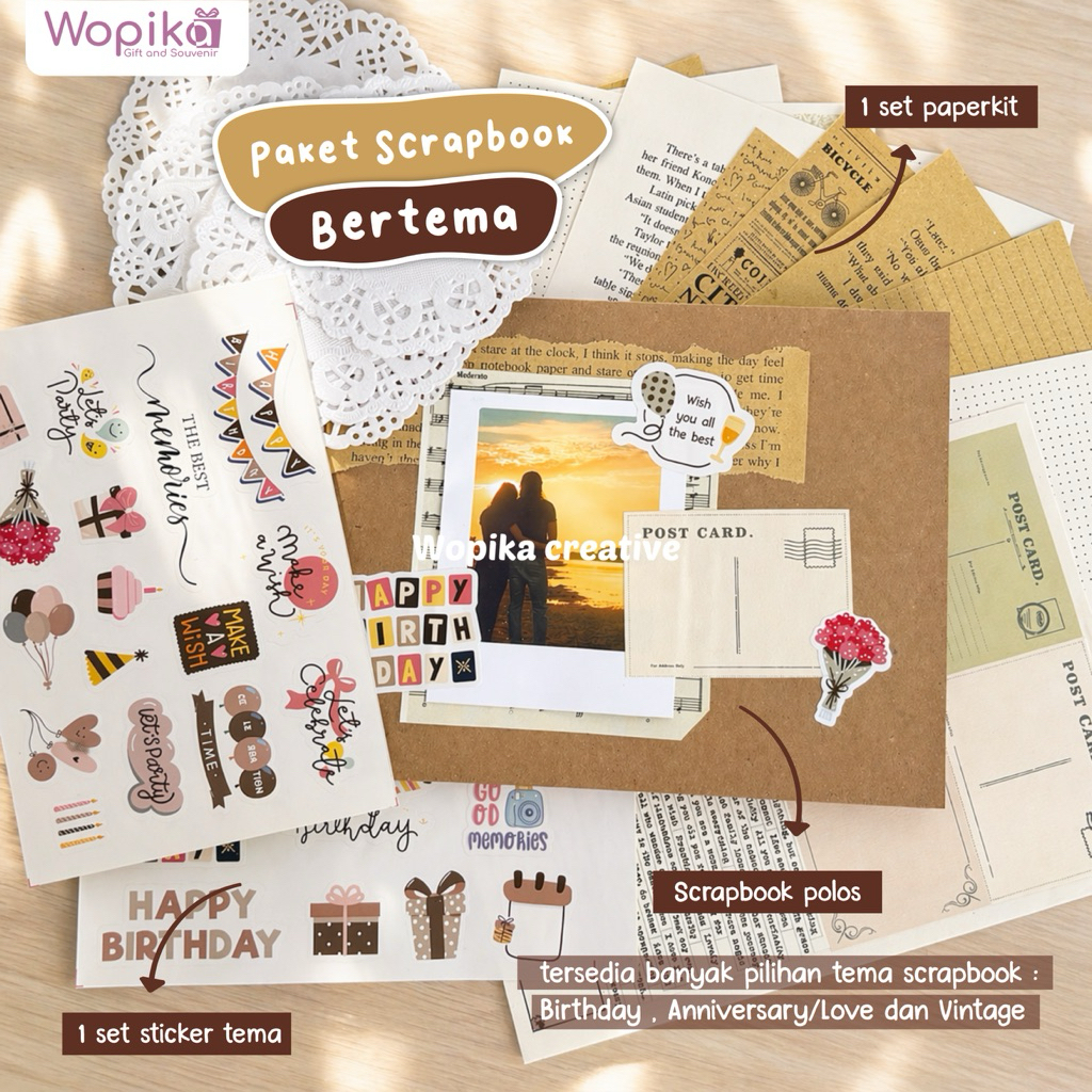 สมุดภาพ A5 Themed BIRTHDAY, ANNIVERSARY, LOVE, VINTAGE ฯลฯ