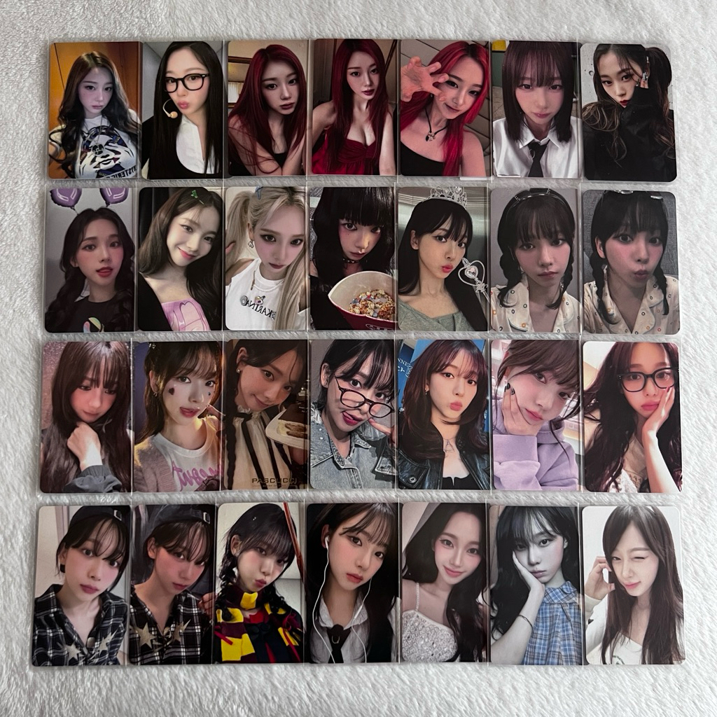 Photocard giselle karina yoo jimin arei uchiaga aespa อย่างเป็นทางการ