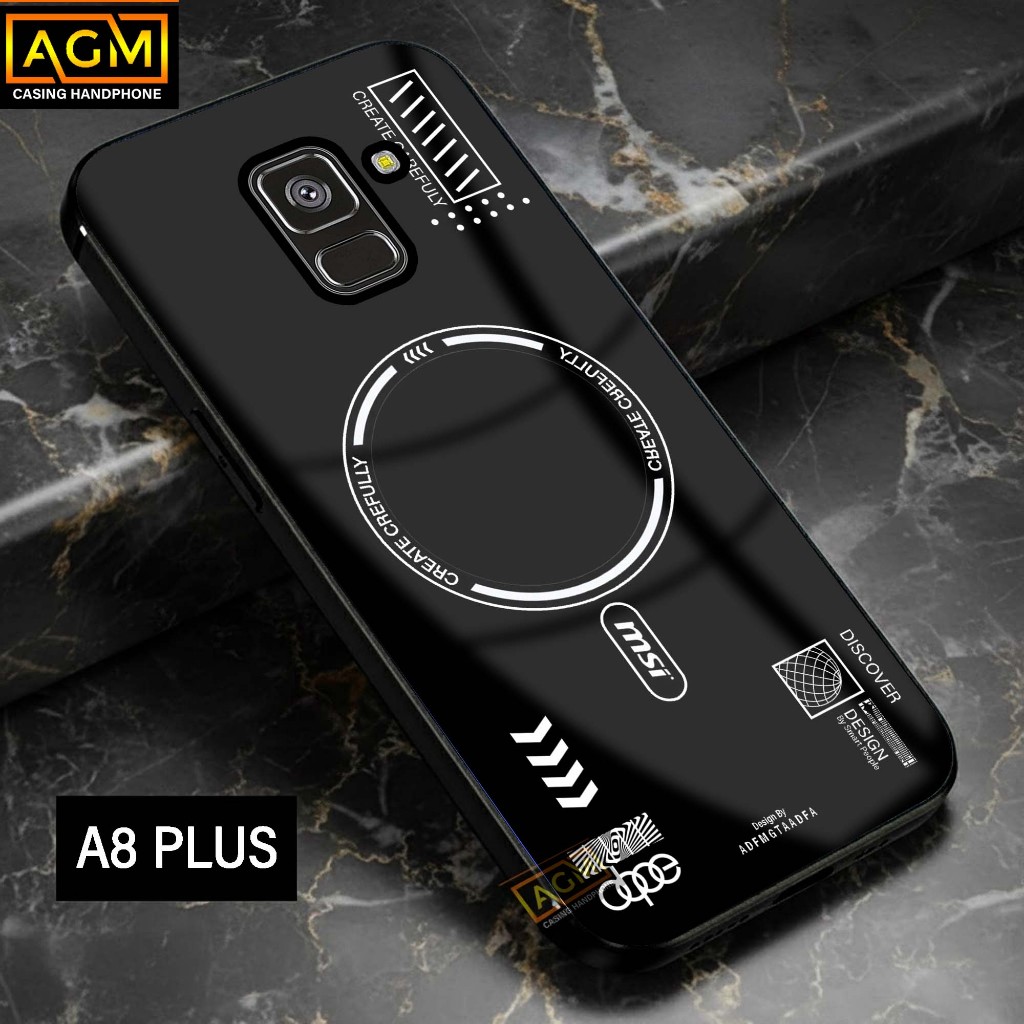 เคส Samsung A8 Plus - เคส Softcase Glossy Full Body Casing Hp Samsung J8 [Magsaf Motif] - เคส AGM เค