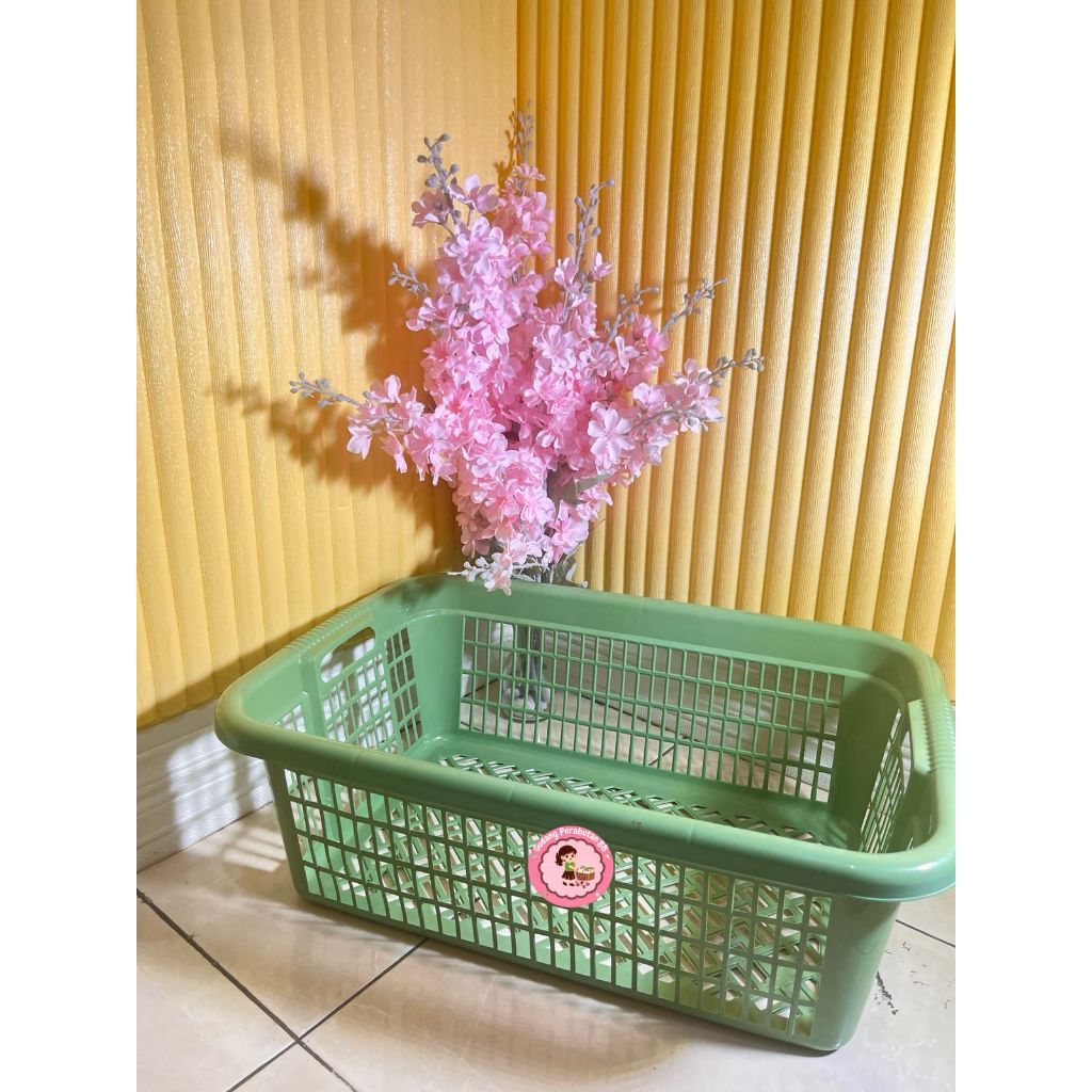 CLOTHES BASKET / LAUNDRY BASKET / CLOTHES BASKET (สีสุ่ม)