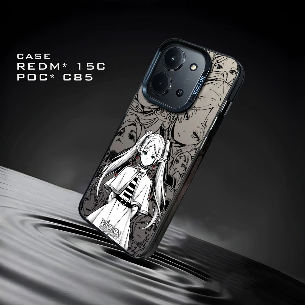 เคส HP Redmi 15C - Poco C85 Premium Matte Softcase Hybrid IMD Plate Hologram Phone Case - ANIME FRIE