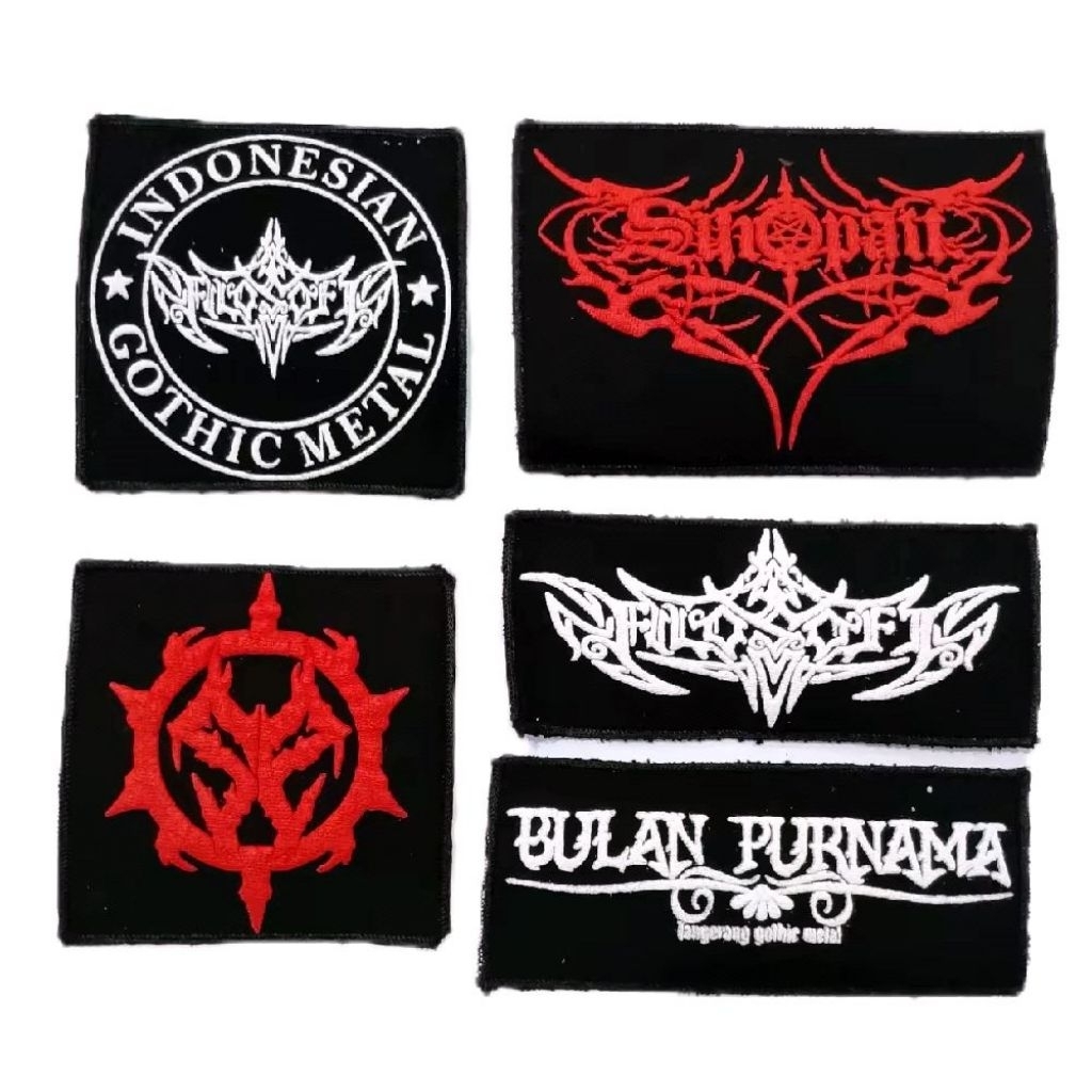 Gothic Band Emblem Patch เสื้อผ้าอุปกรณ์เสริมสําหรับเย็บผ้าสวมใส่