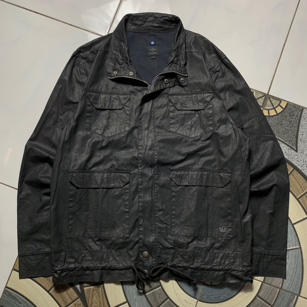 Parka Jacket M65 Casual Cotton wax สีดํา ไซส์ L