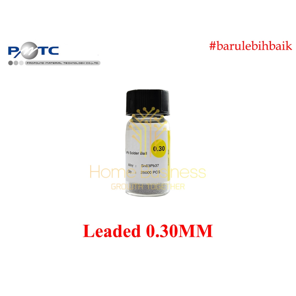 PMTC Profound Solder Ball 0.30 มม.0.30 มม.030 มม.0.3 Sn63Pb37 ตะกั่วบอลชั้นนํา BGA Reballing