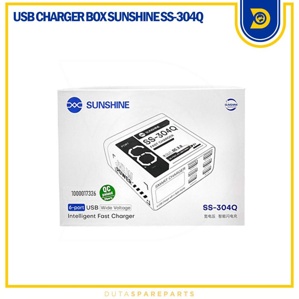 Relife RL-304P / Sunshine SS-304Q Multi USB Charger Station 6 พอร์ตจอแสดงผลดิจิตอล Fast Charging