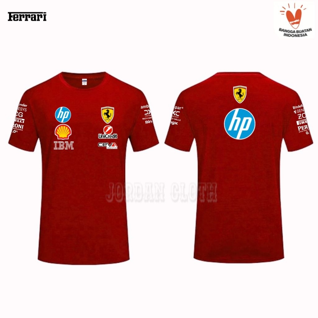เสื้อยืด Team Ferrari Scuderia F1 Formula One