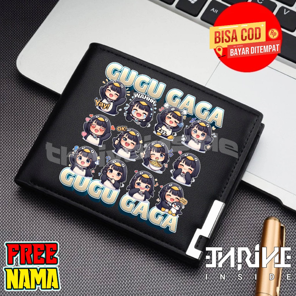 กระเป๋าสตางค์แบบพับได้ Gugu Gaga Penguin น่ารักสําหรับเด็กและผู้ใหญ่ / กระเป๋าสตางค์ Gugu Gaga Pengu