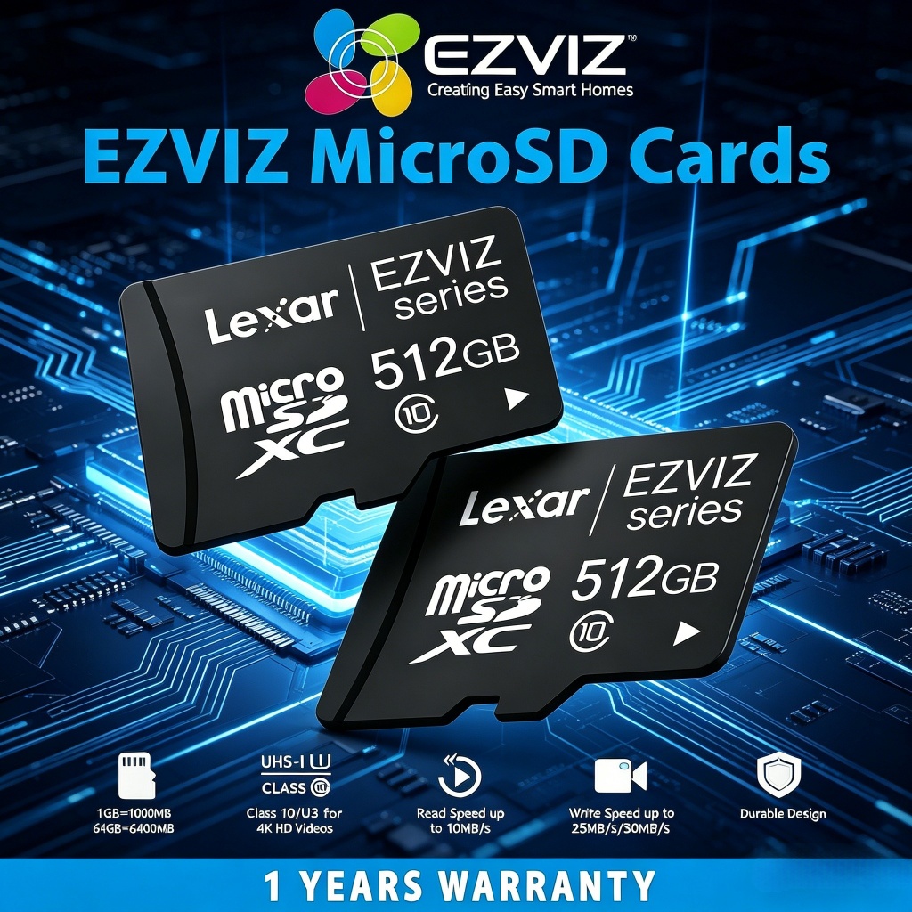 Lexar Official Store ID Ezviz สมาร์ท Micro TF การ์ดหน่วยความจํากล้องวงจรปิดเดิมความเร็วสูงท้องถิ่น M