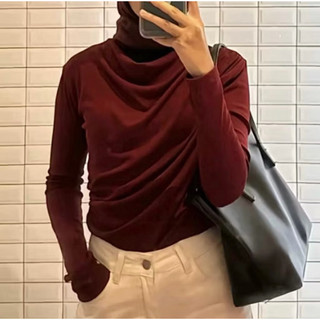 APRIL TOP Premium / Atasan Rib Wanita lengan Panjang