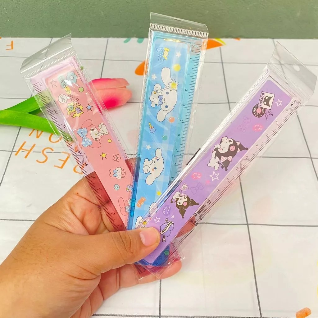SANRIO 15CM SCHOOL RULER/ KUROMI RULER/CINNAMOROLL/MELODY RULER