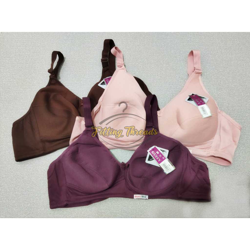 Guffy Jumbo Plain Underwire-Free Bra / สปอร์ตบราผู้หญิงผู้ใหญ่ 3 ตะขอขนาดใหญ่