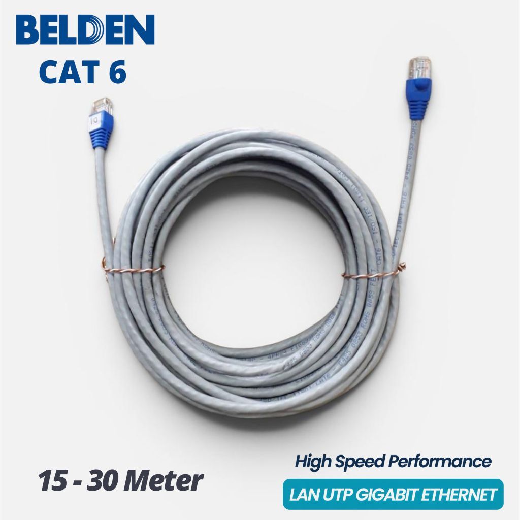 สาย LAN ความเร็วสูง Gigabit 1000Mbps Cat6 RJ45 15M/20M/25M/30M