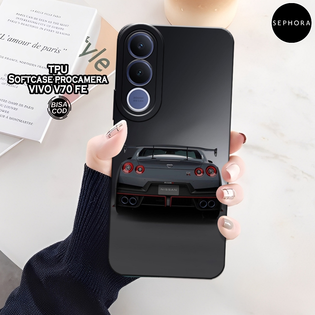เคส HP ล่าสุด VIVO V70 FE 2026 - เคสรถแฟชั่น - เคส VIVO V70 FE 2026 Softcase - เคสกล้อง Pro - เคส VI