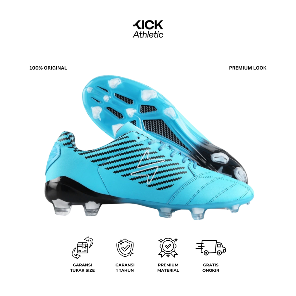 Kick Athletic Stripes FG Premium Mens Soccer Shoes – Soccer Cleats FG Lightweight Strong Grip – รองเ