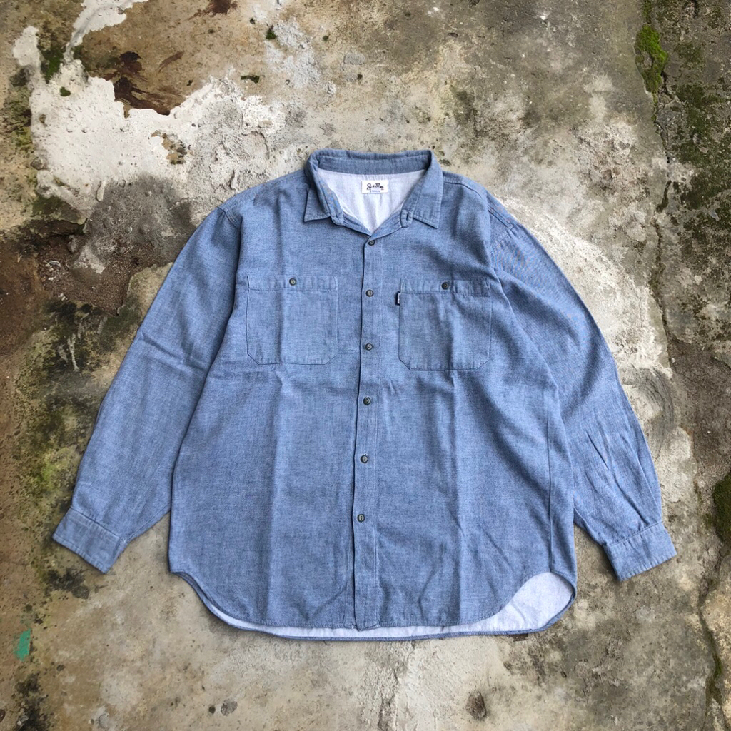 KEMEJA Edwin richman เสื้อเชิ้ต oxford (มือสอง)
