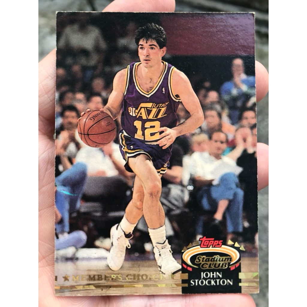 JOHN STOCKTON NBA CARDS TOPS MEMBERS CHOICE 1992