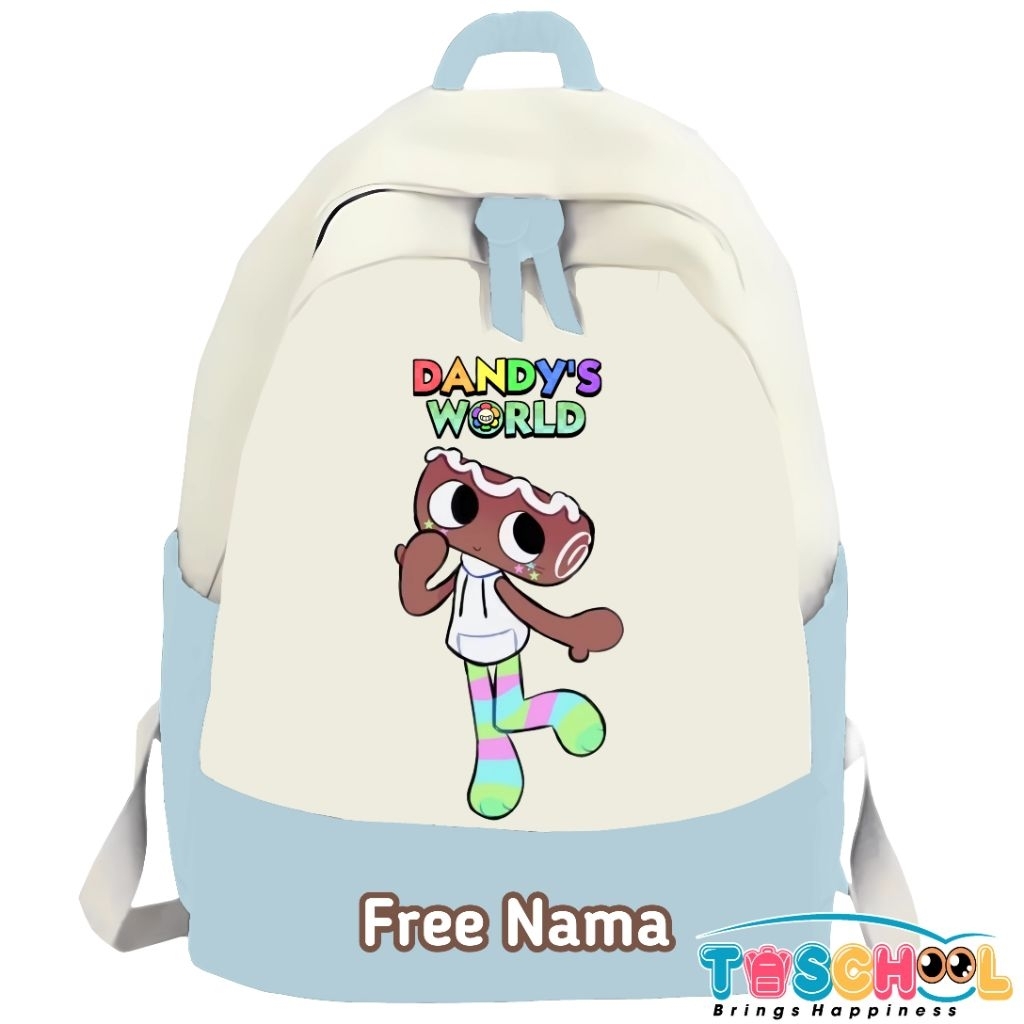 COSMO DANDYS WORLD CHARACTER CHILDRENS BACKPACK ฟรีชื่อ