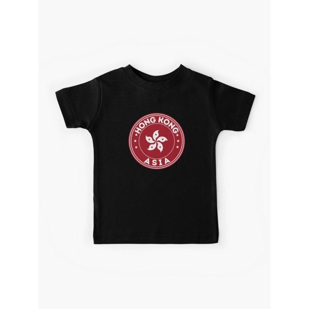 HONG KONG Asia HONG KONG Distro เสื้อยืด ของฝากธรรมดา ของที่ระลึก