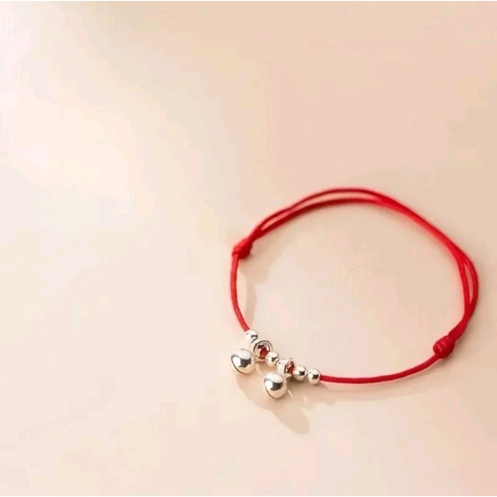 ผู้หญิง SATIN STRAP BELL ANKLE BRACELET // SULTAN ผู้หญิง ANKLE BRACELET