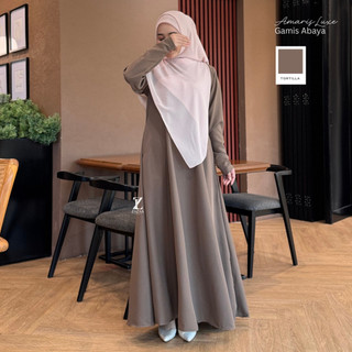 Zazaa Label - Amaris Luxe Gamis Abaya Daily Umroh Haji Anti UV Marina Silk  Wanita Muslimah Busui
