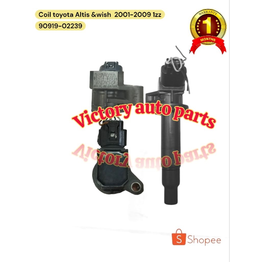 คอยล์คอยล์ Toyota Altis & wish 2001-2009 1zz ORIGINAL COPOTAN -abcl 1zz